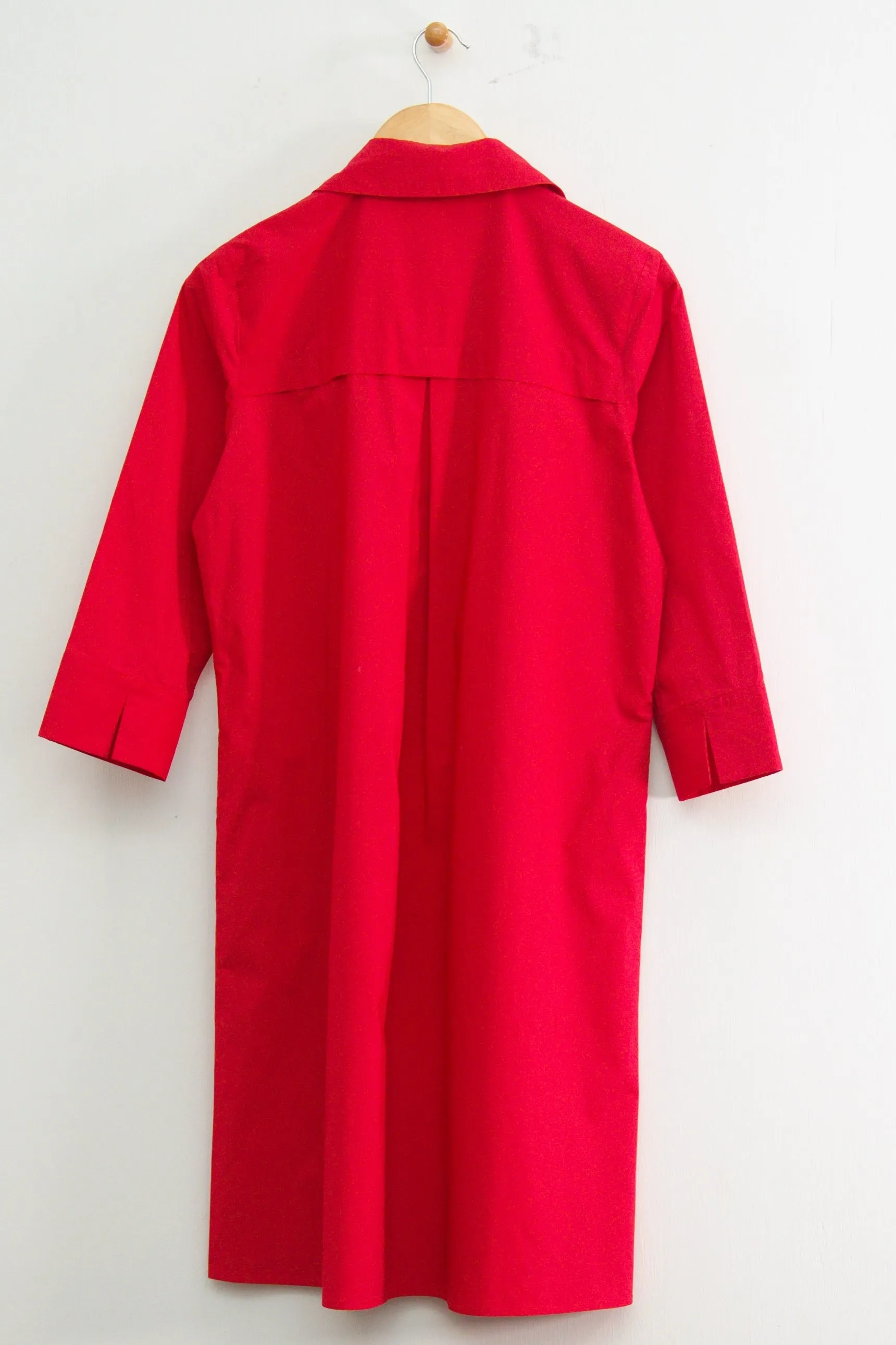 39" ¾ Sleeve Shirt Collar Dress