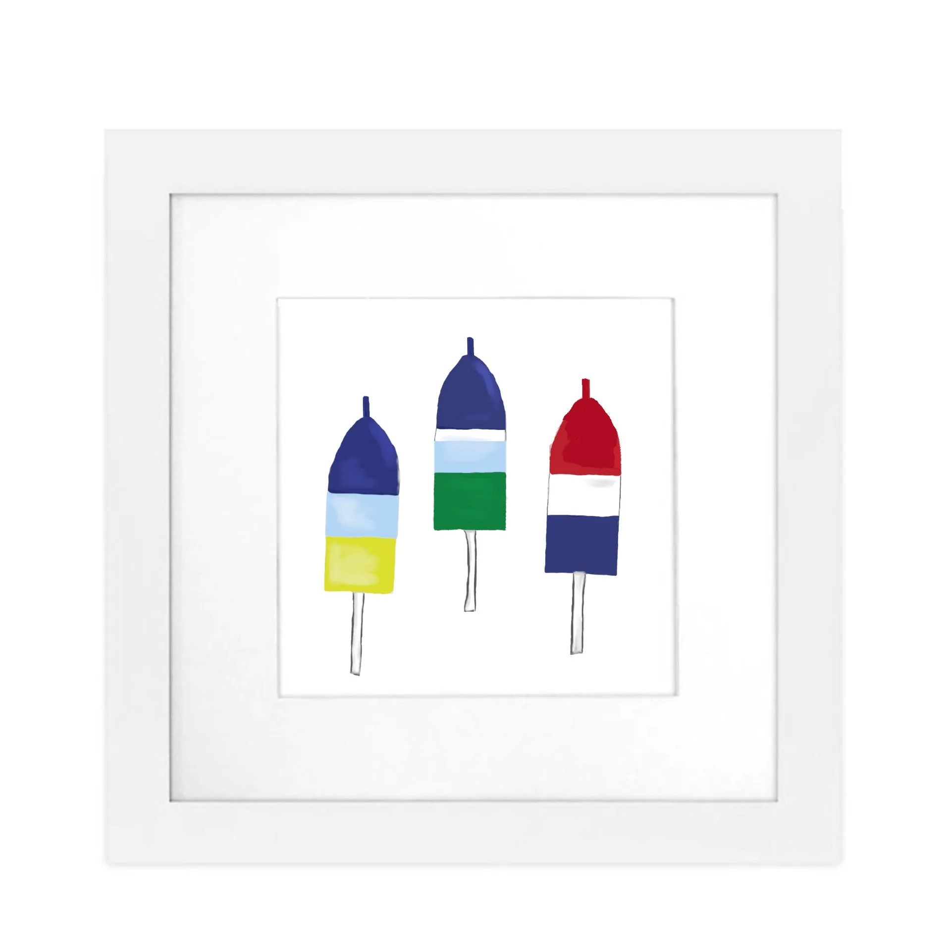 Art Print Framed - Buoys