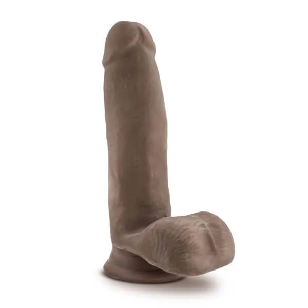 Au Naturel 7 inches Sensa Feel Dildo Chocolate Brown: Realistic Pleasure, Versatile Design
