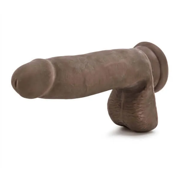 Au Naturel 7 inches Sensa Feel Dildo Chocolate Brown: Realistic Pleasure, Versatile Design