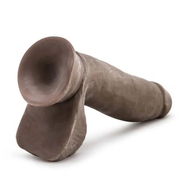 Au Naturel 7 inches Sensa Feel Dildo Chocolate Brown: Realistic Pleasure, Versatile Design