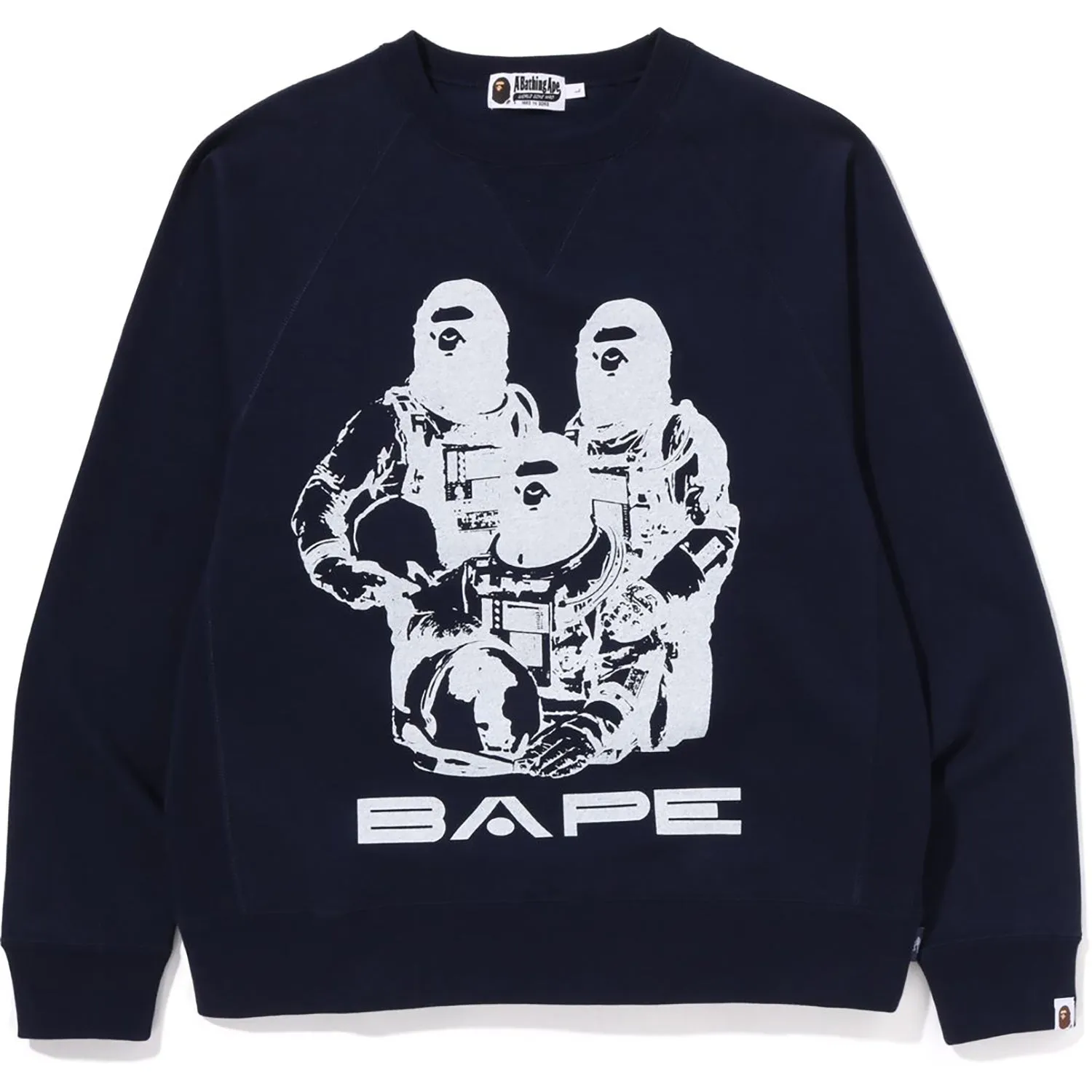 BAPE RELAXED FIT CREWNECK MENS