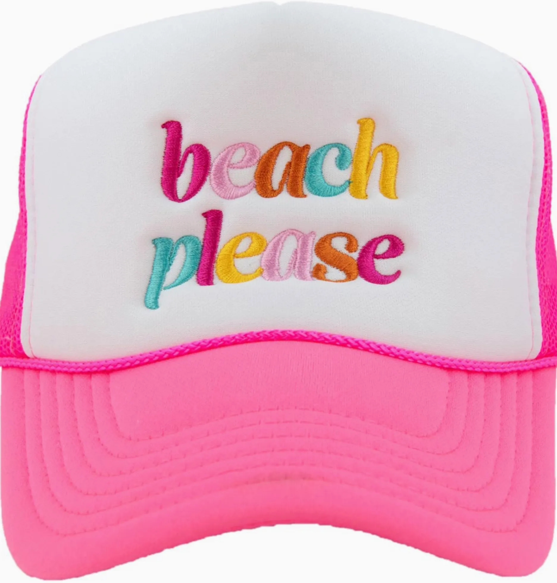 Beach Please Foam Trucker Hat
