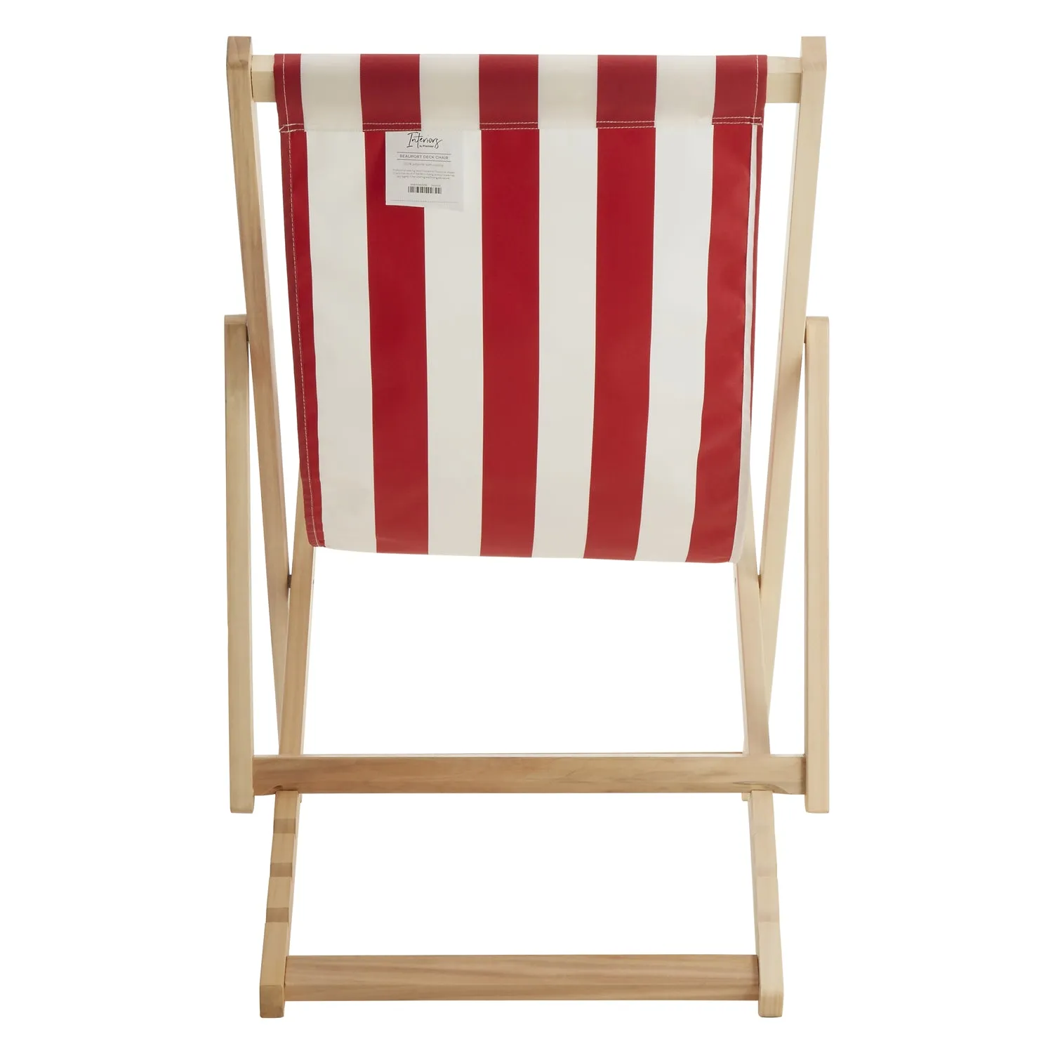 Beauport Red And White Stripe Deck Chair