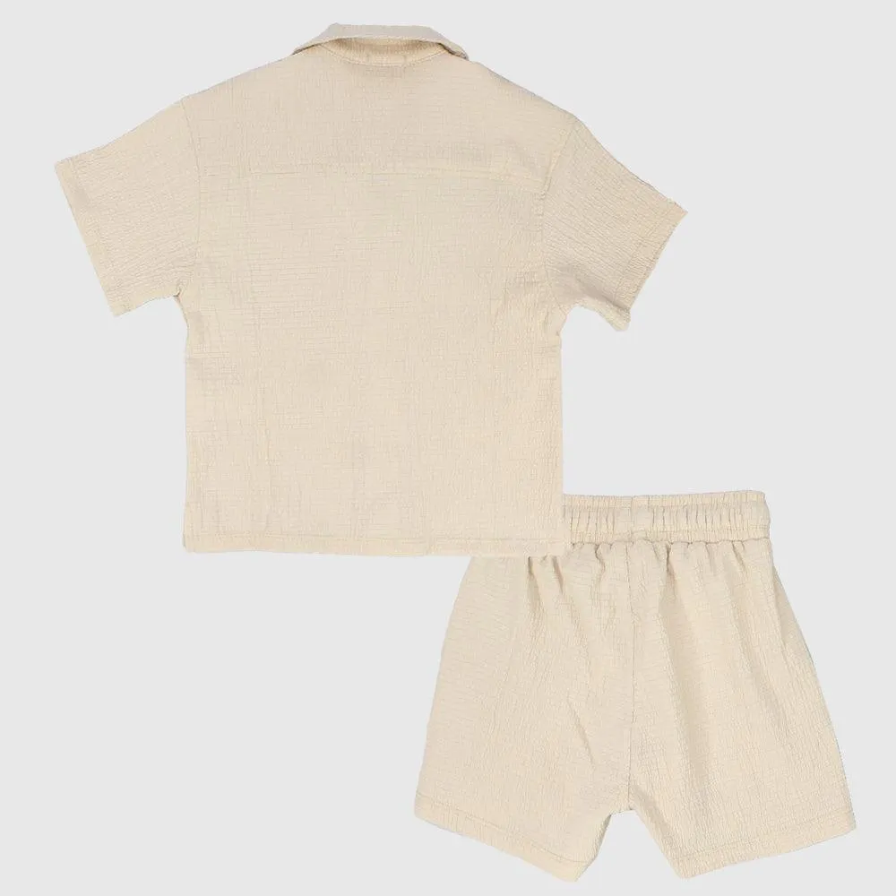 Beige 2-Piece Outfit Set