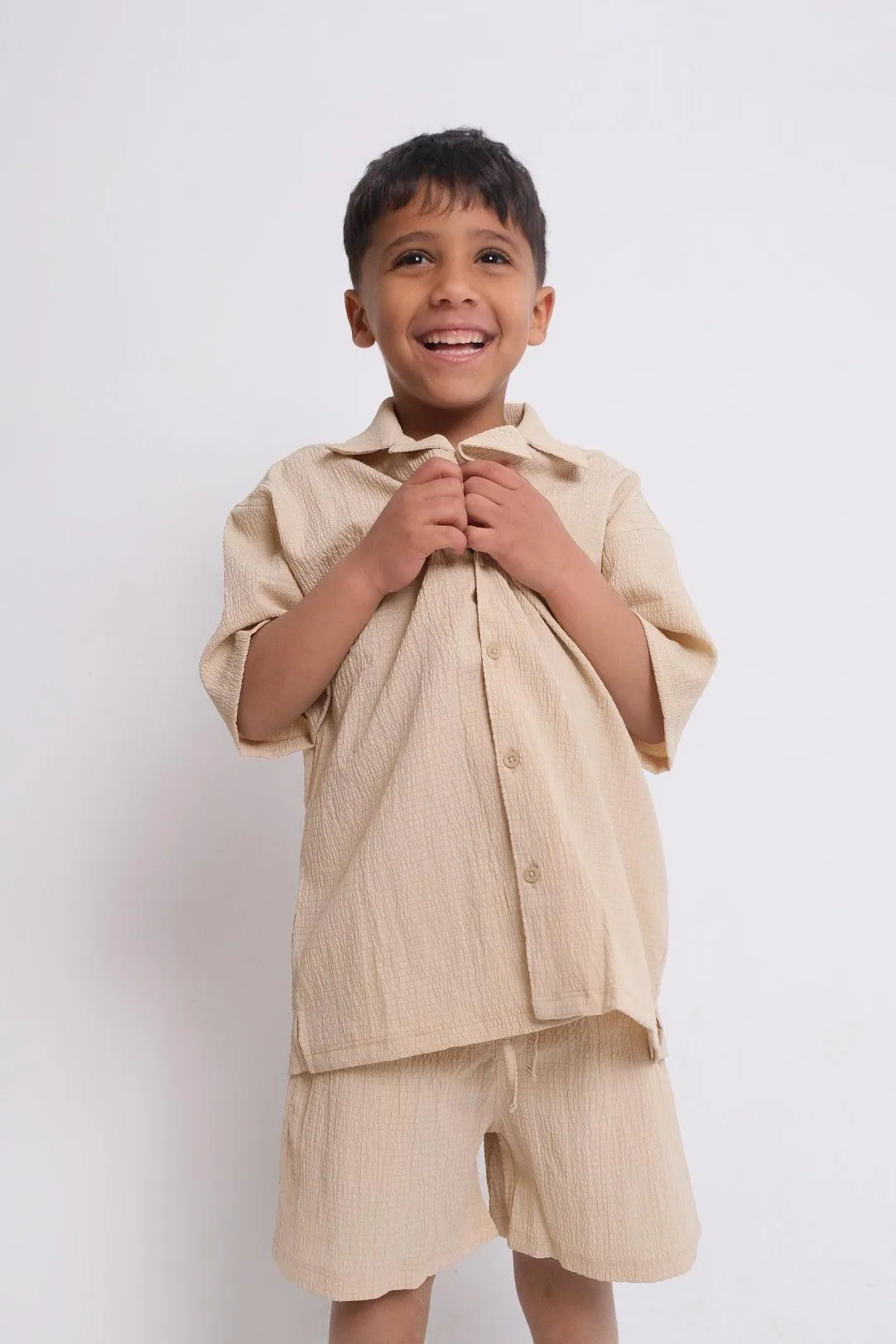 Beige 2-Piece Outfit Set