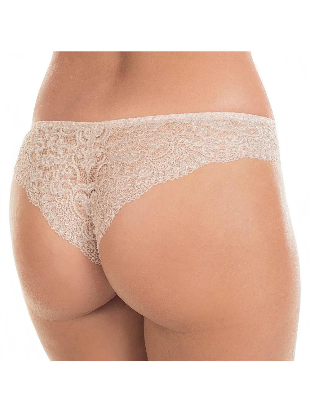 Beige Victoria String Shorts