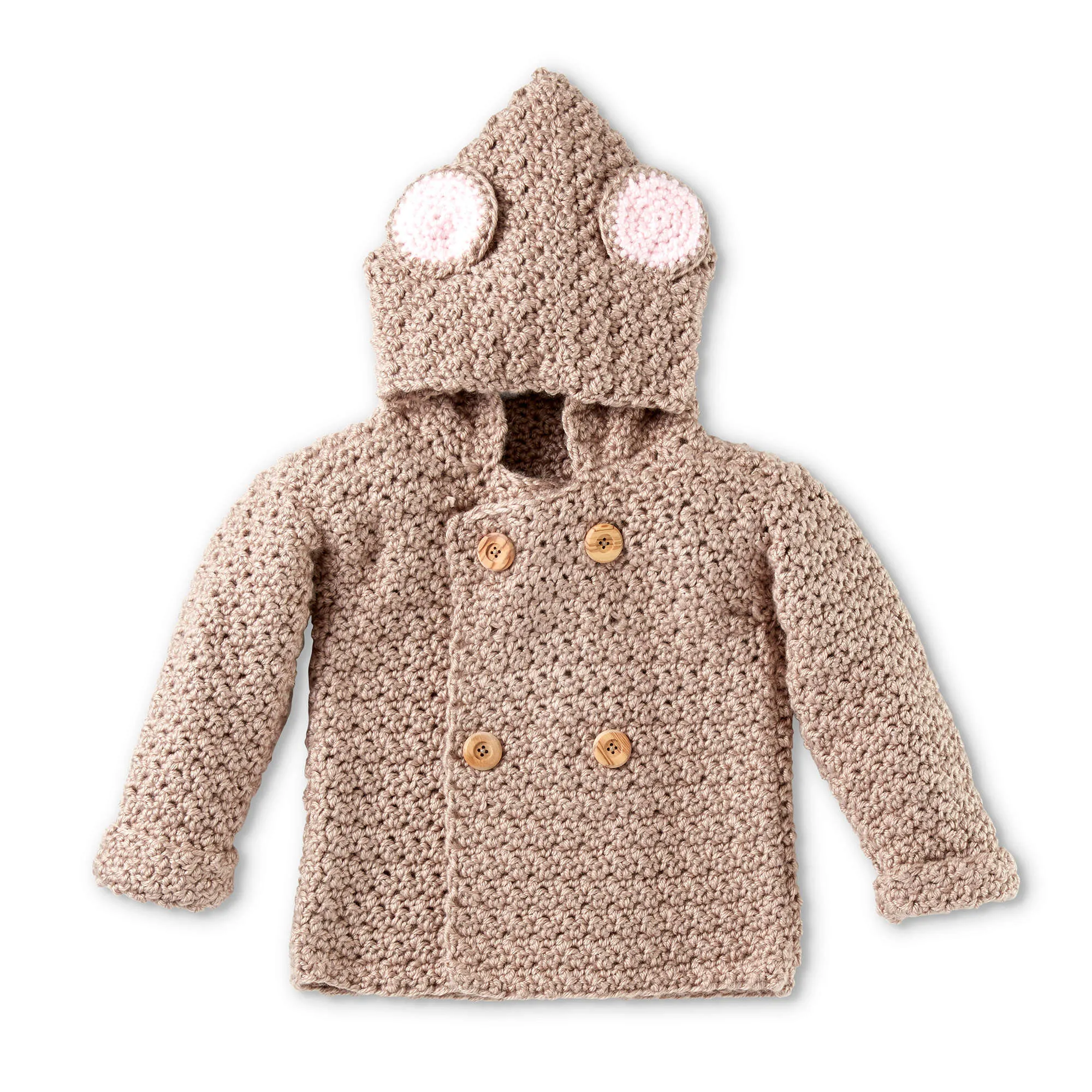 Bernat Mousie Crochet Hoodie