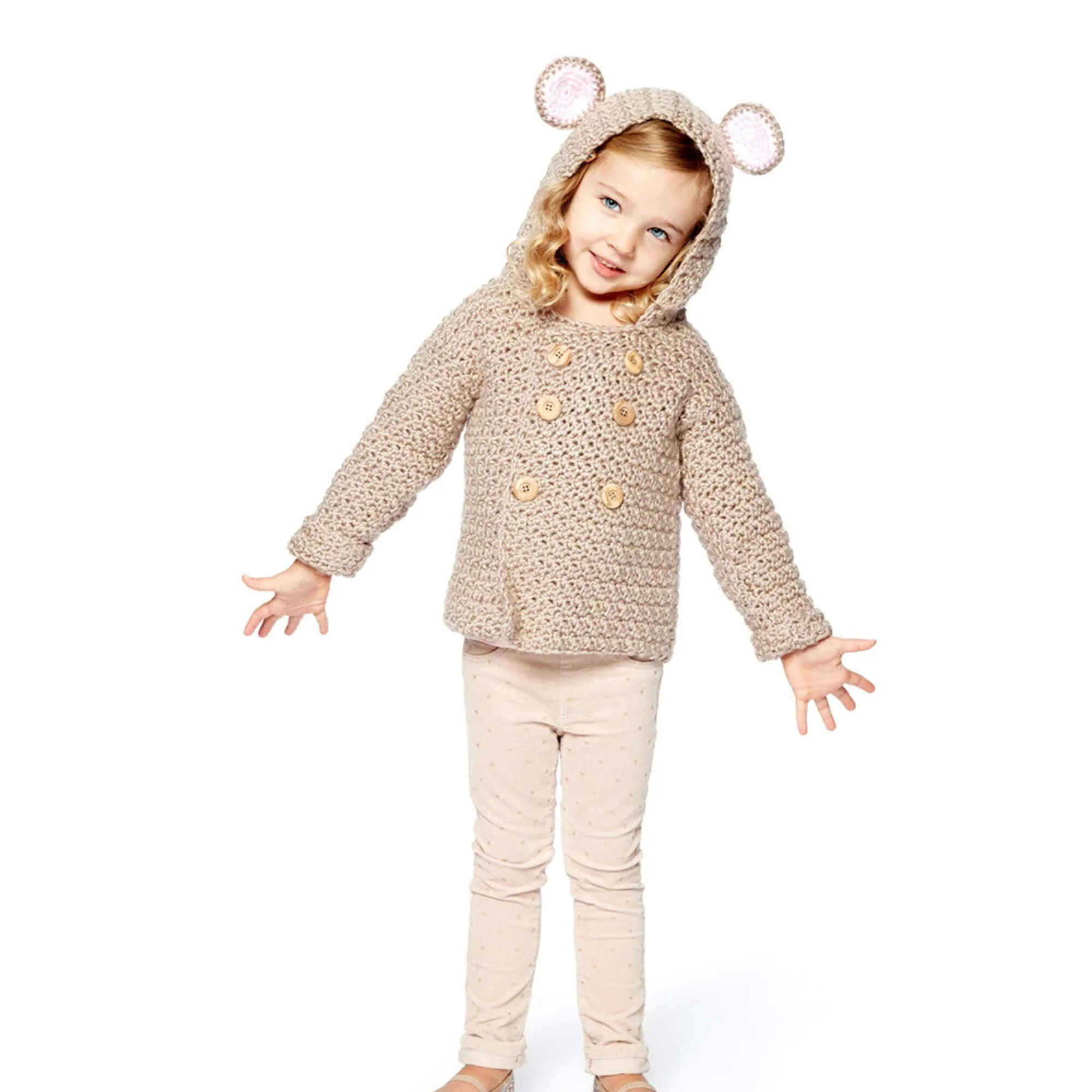 Bernat Mousie Crochet Hoodie