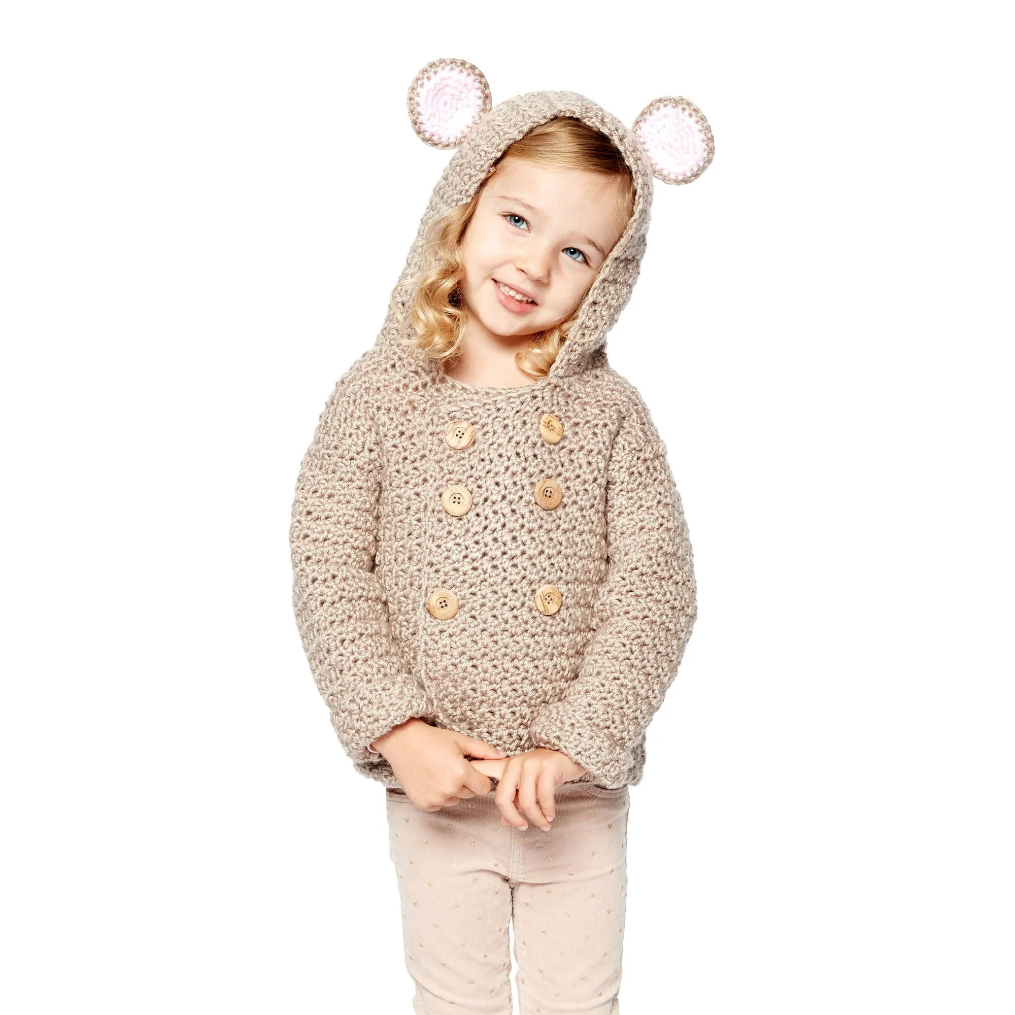 Bernat Mousie Crochet Hoodie