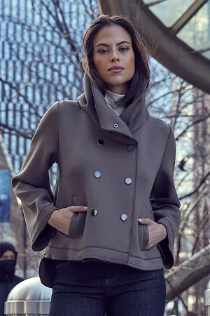 Big Collar Neoprene Jacket