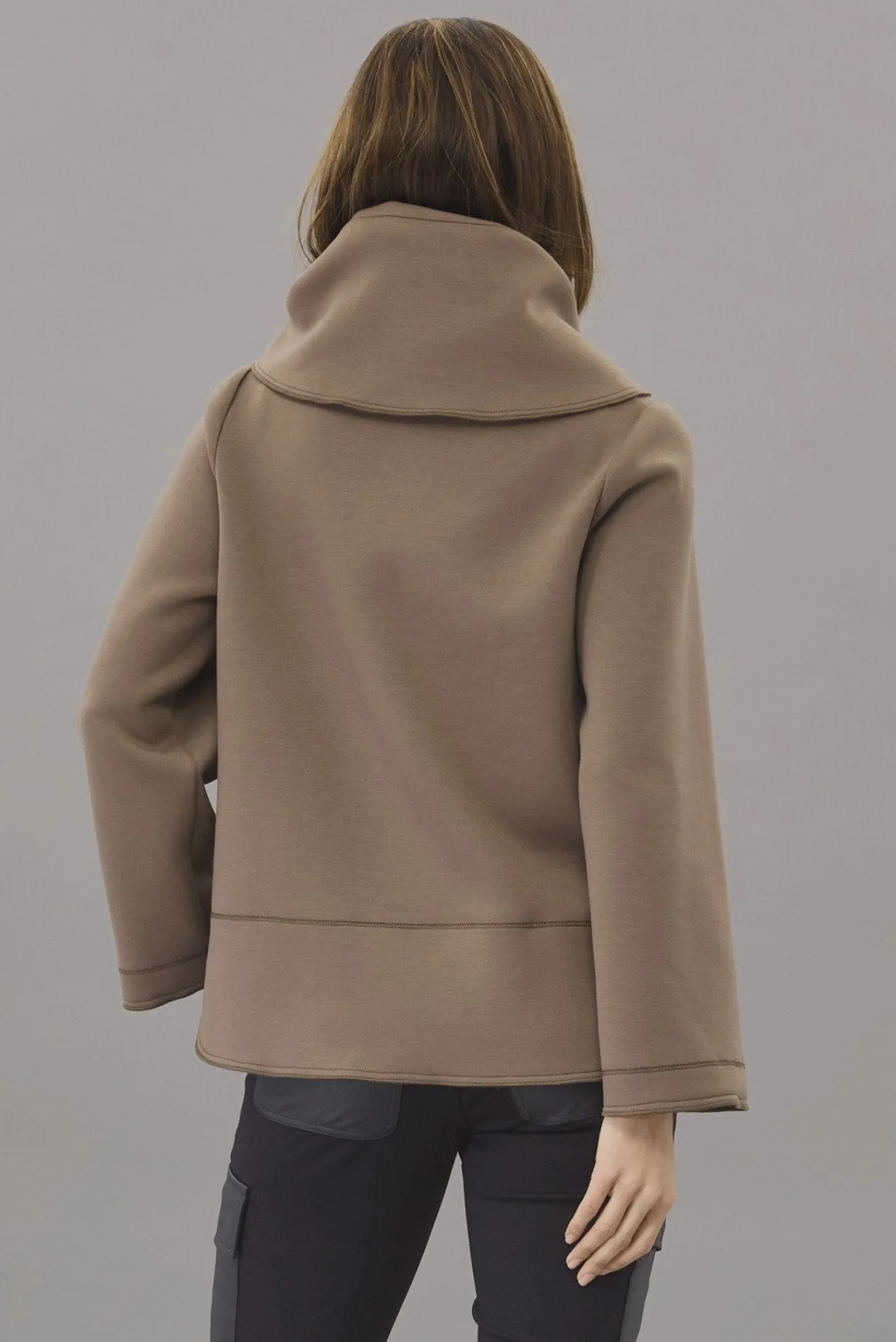 Big Collar Neoprene Jacket