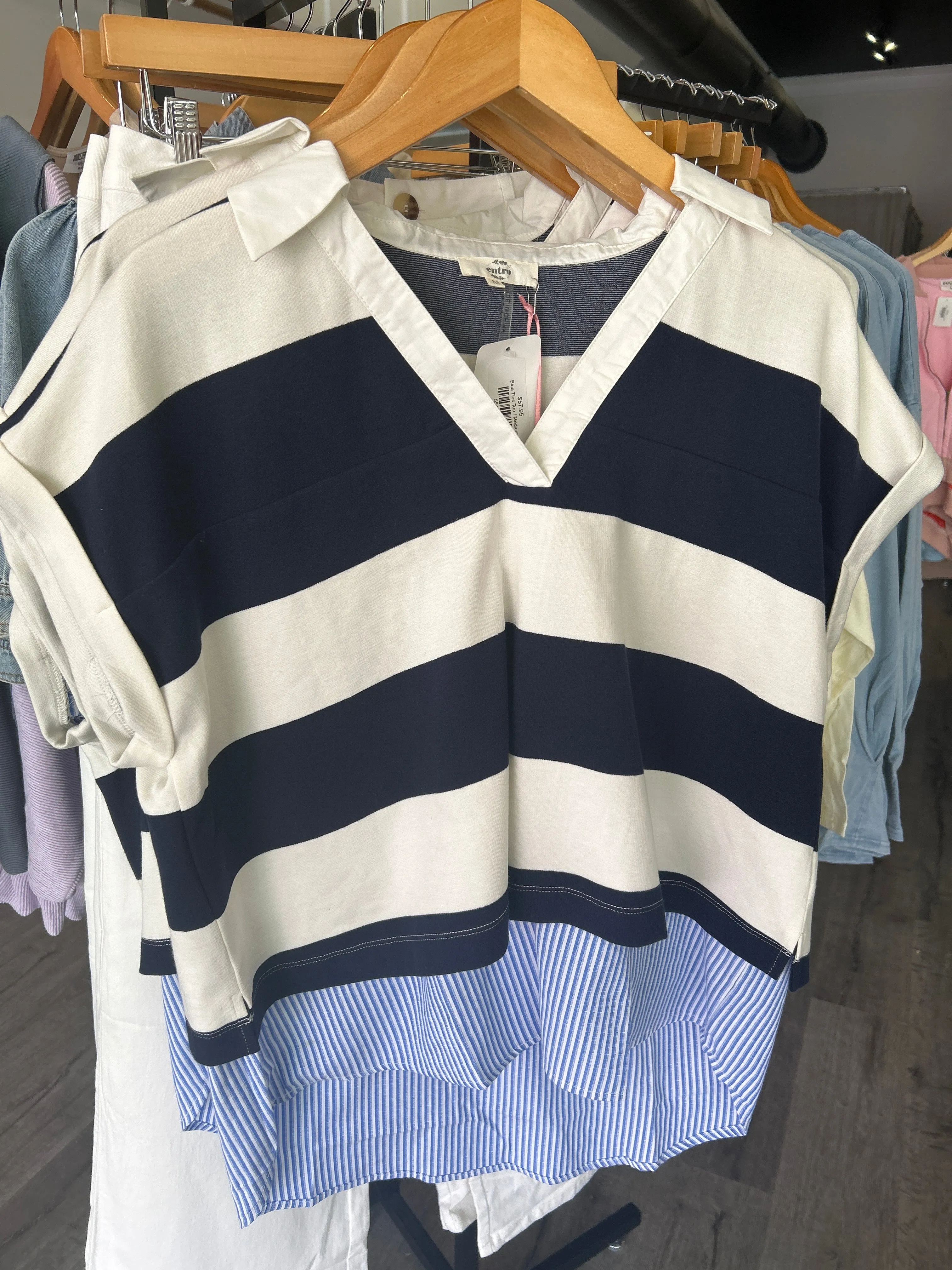 Blue Ties Top