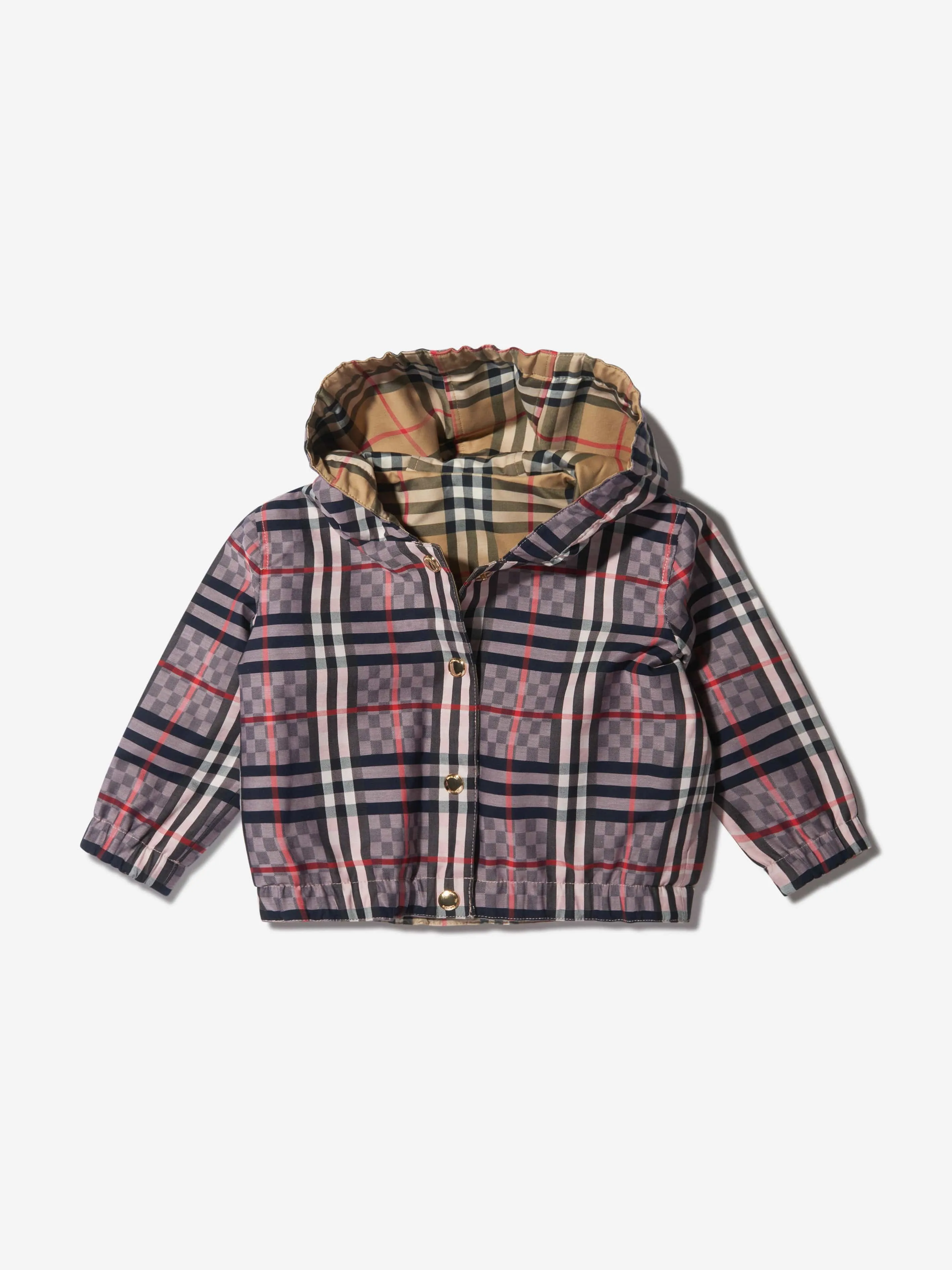 Burberry Baby Girls Cotton Hooded Jacket