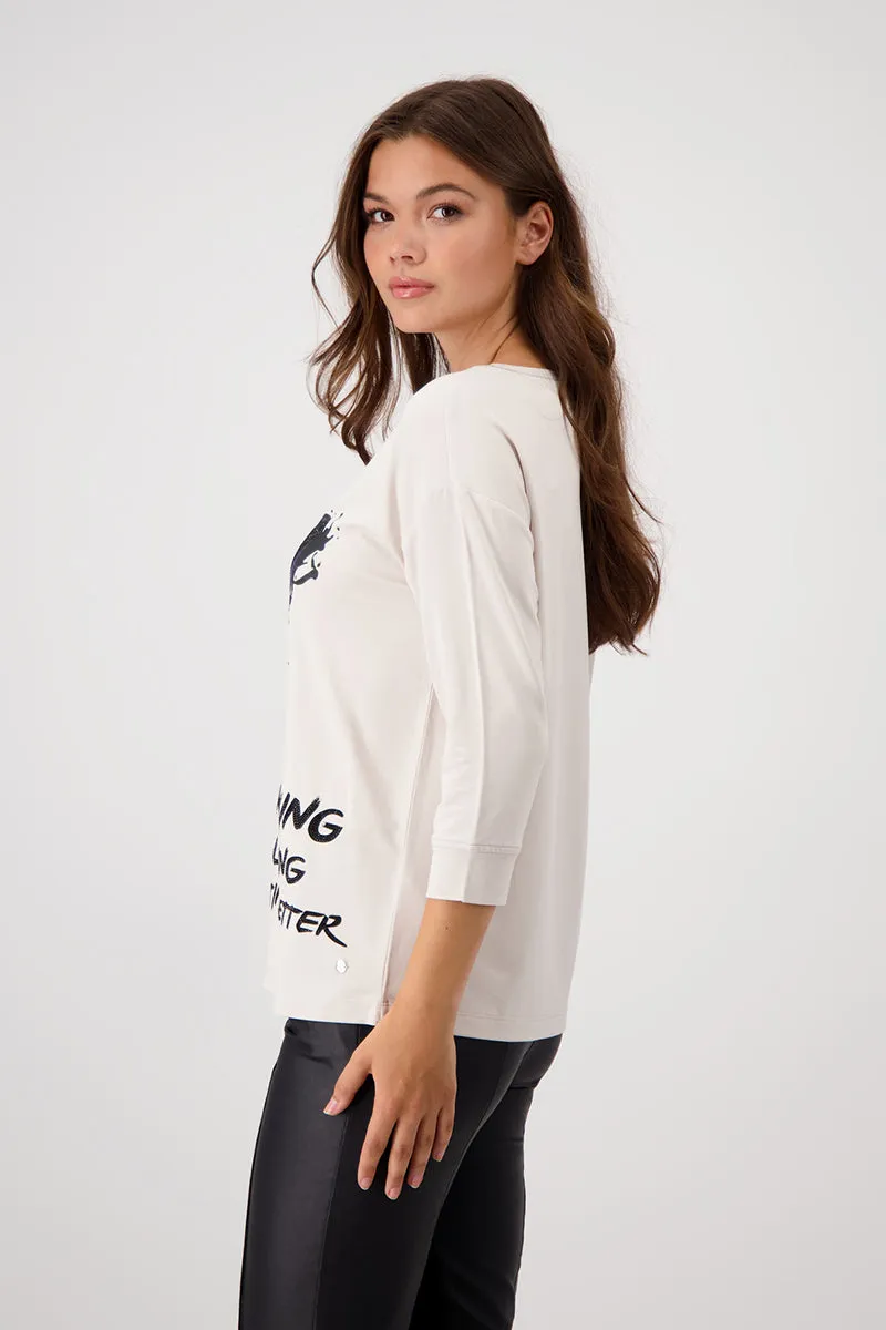 Butterfly T-Shirt 806989MNR in Champagne by Monari