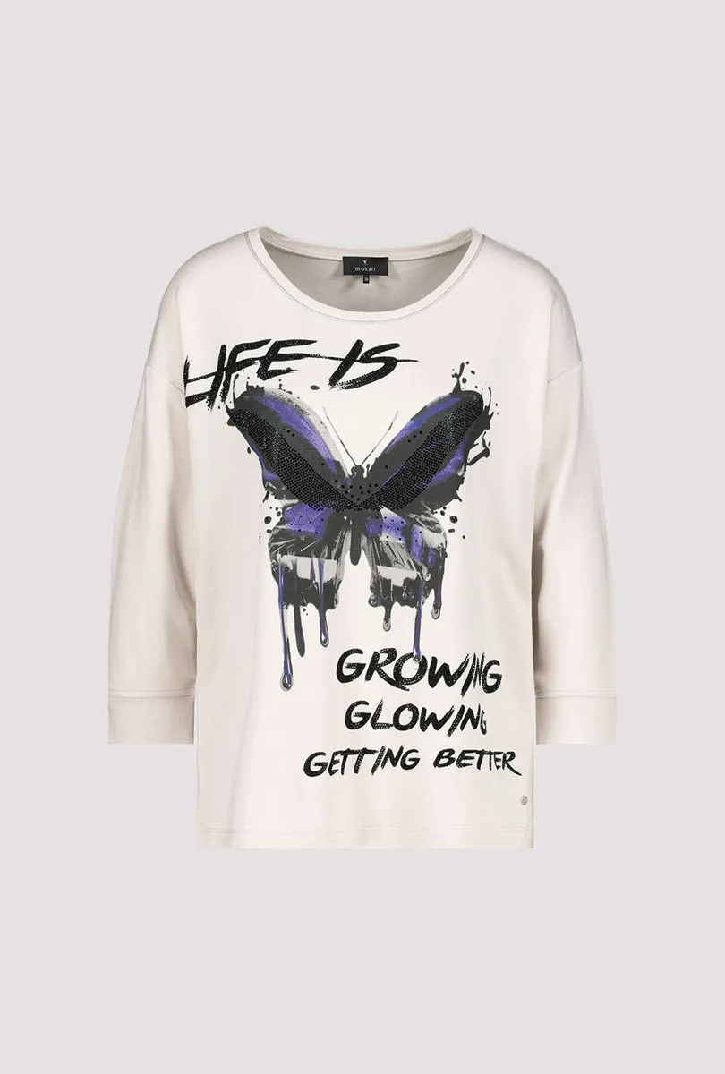Butterfly T-Shirt 806989MNR in Champagne by Monari