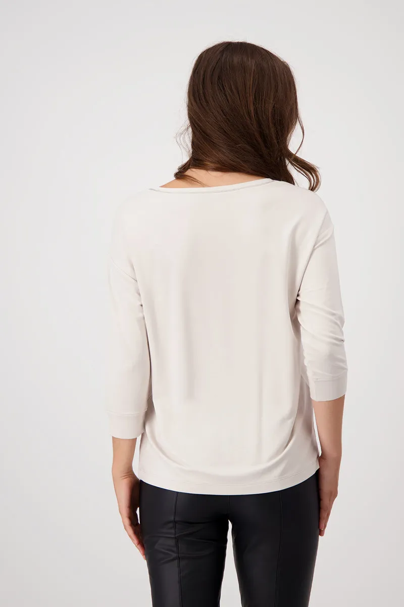 Butterfly T-Shirt 806989MNR in Champagne by Monari
