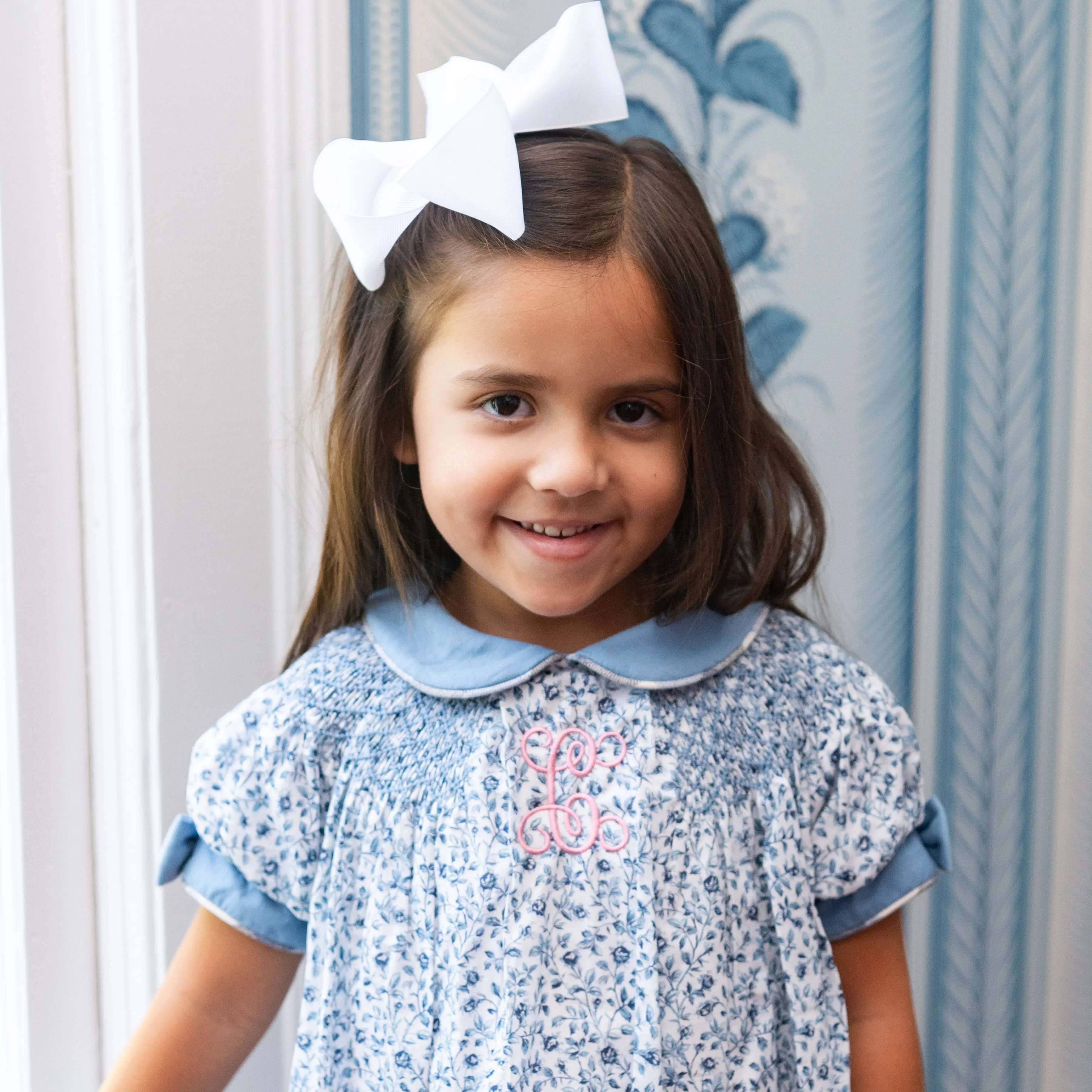 Chloe Girl Dress - Blue Rose