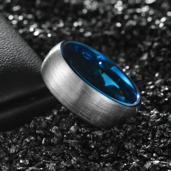 Classy Men Brushed Tungsten Ring