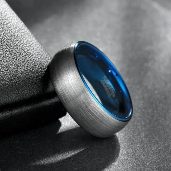 Classy Men Brushed Tungsten Ring