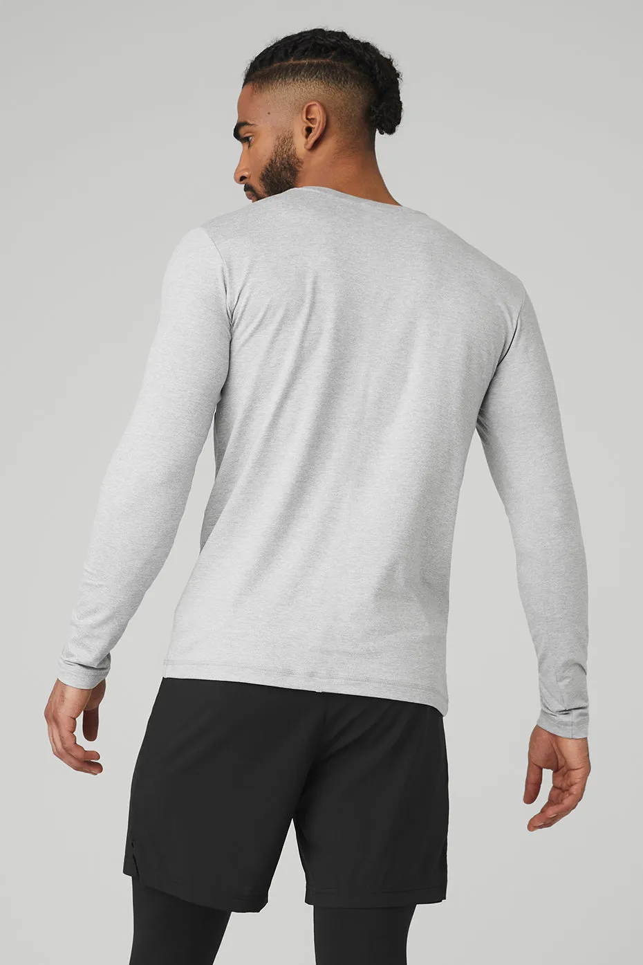 Conquer Reform Crewneck Long Sleeve - Athletic Heather Grey