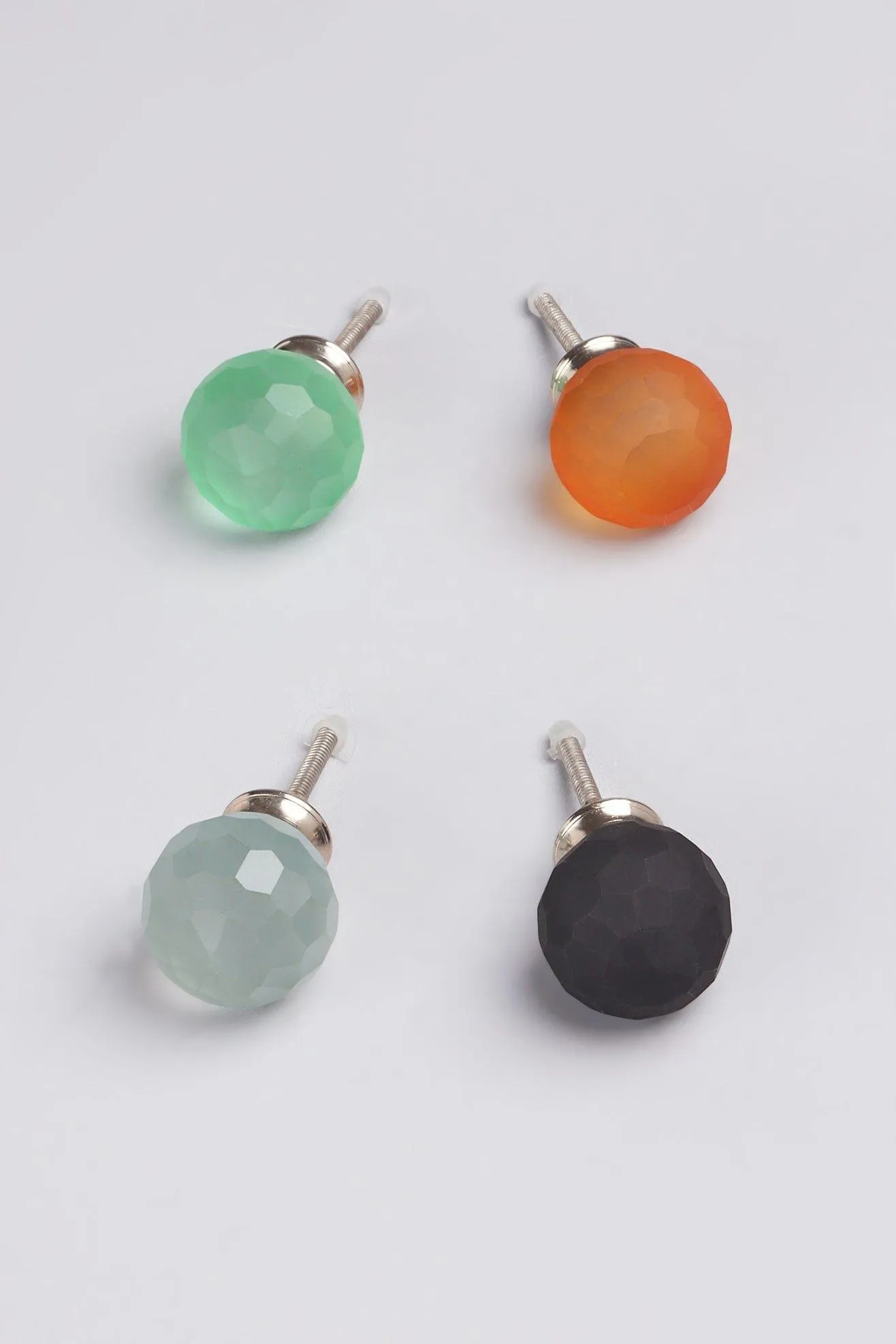 Diamond Ball Stylish Matt Glass Knobs