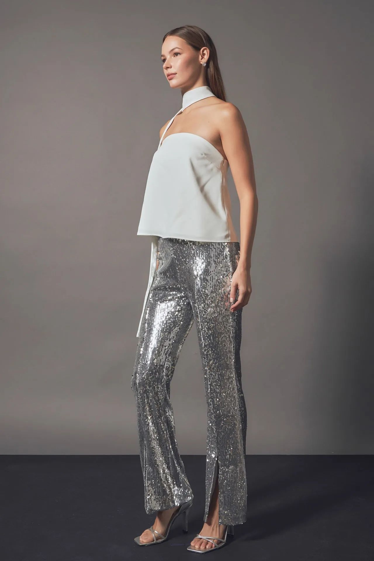 Endless Rose - Sequin Flare Pants