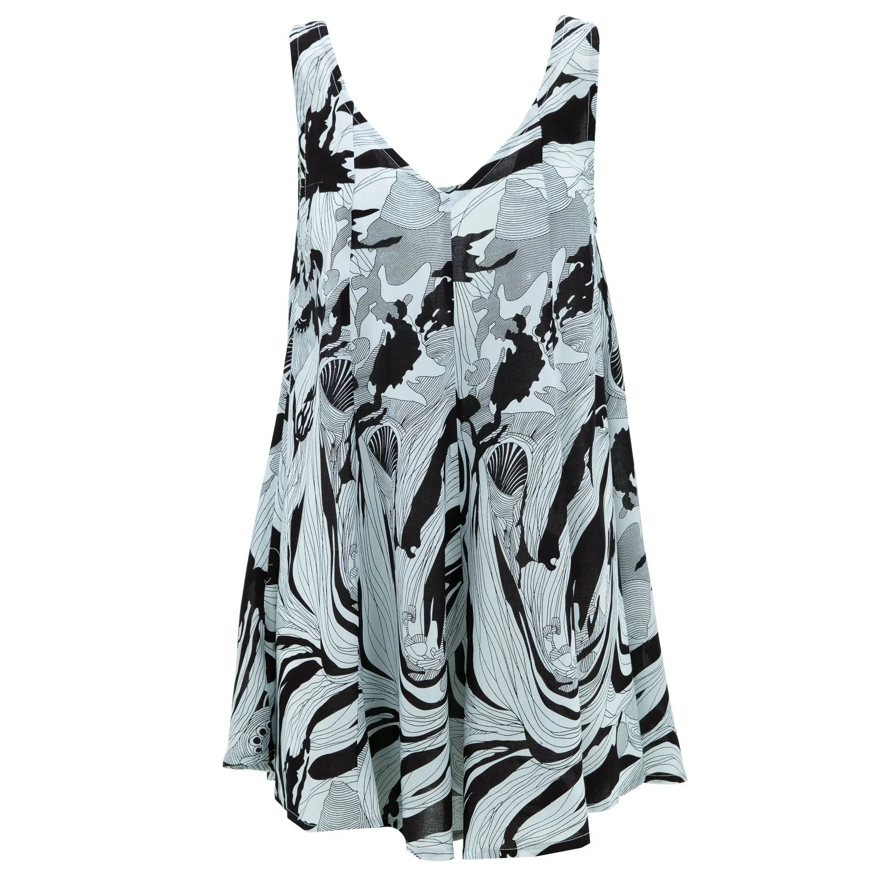 Floaty Dolly Dress - Deep Monochrome