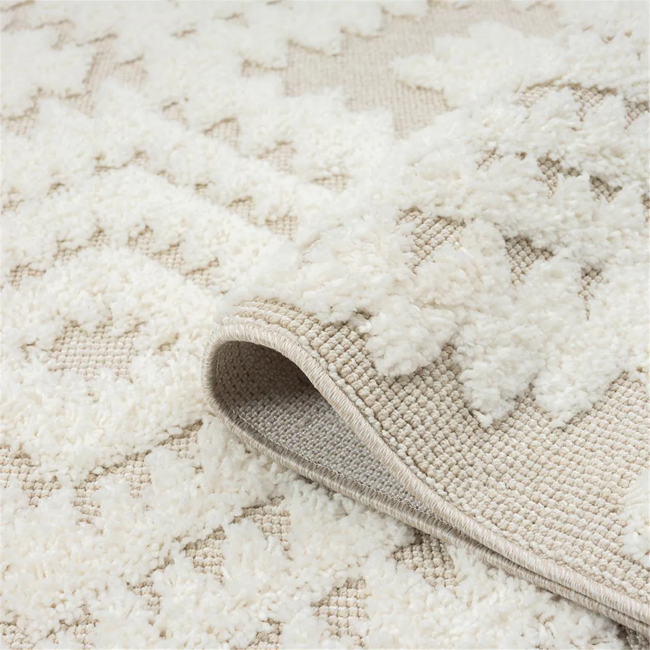 Geometric Design Turkish Rug 548 Sand