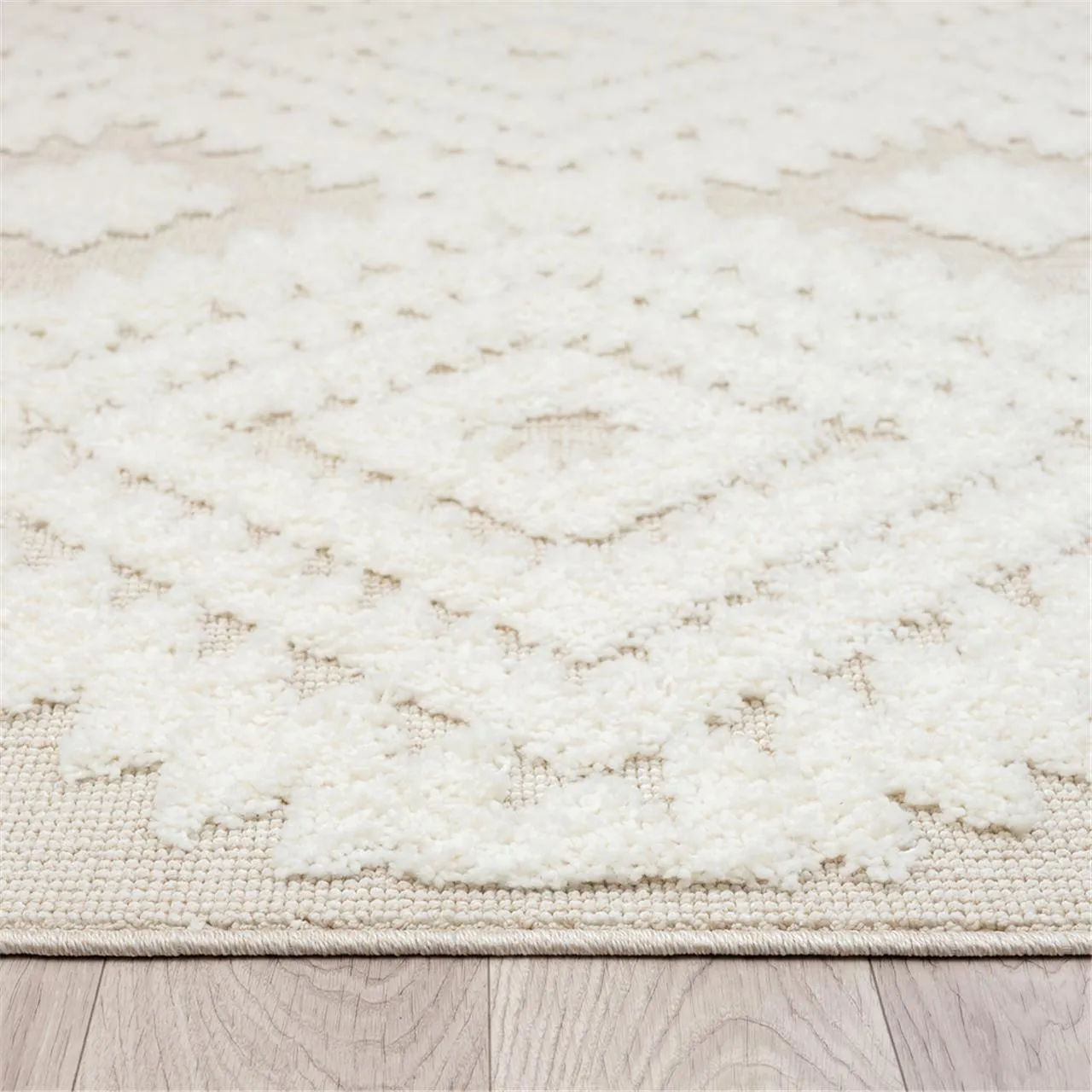 Geometric Design Turkish Rug 548 Sand