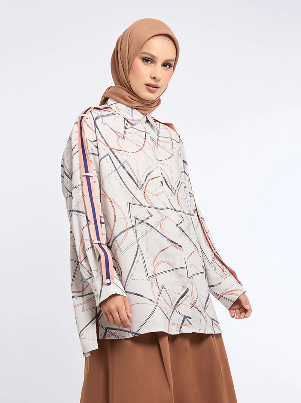 HANIN BELTED SLEEVE TOP COCO