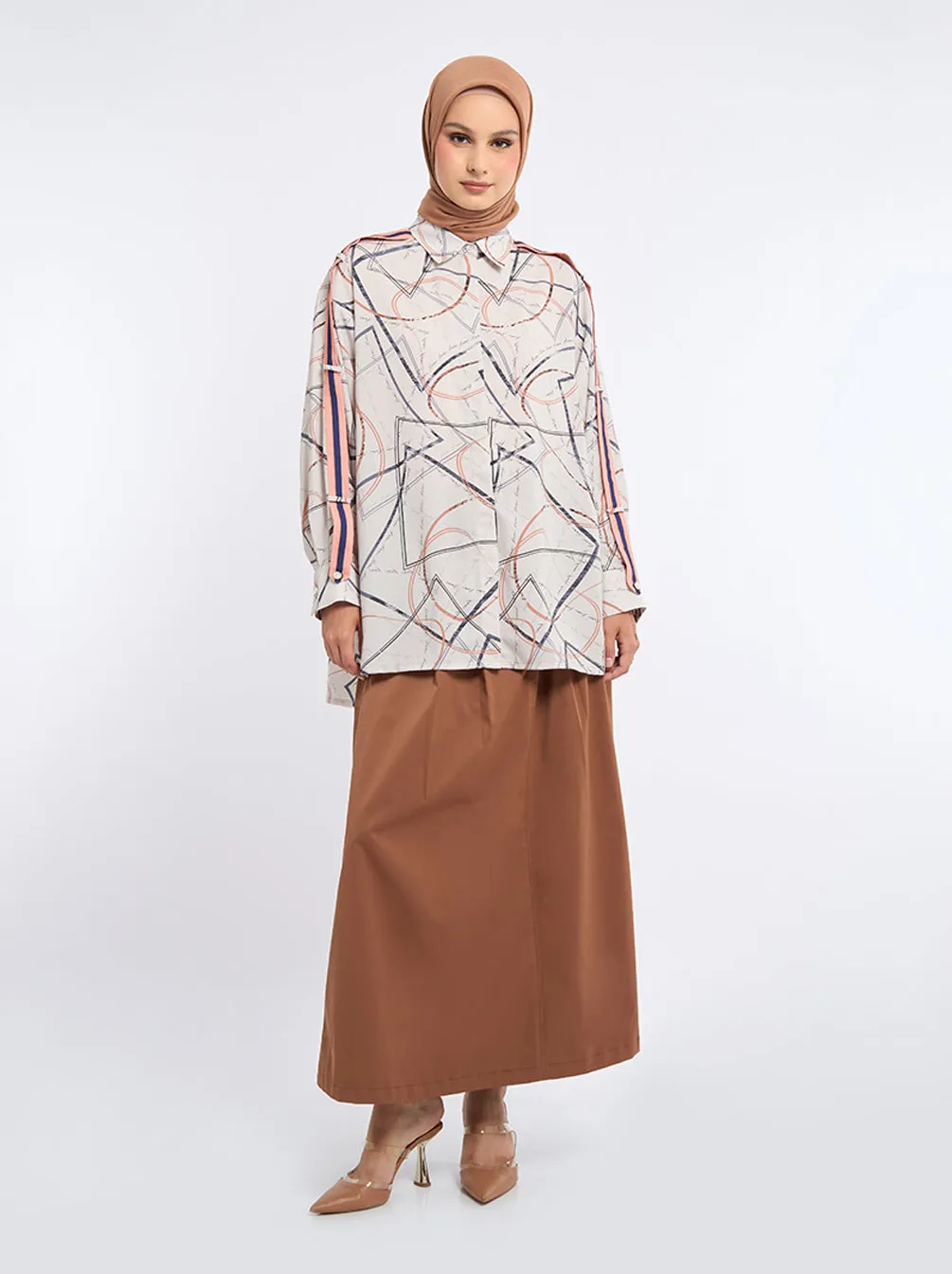 HANIN BELTED SLEEVE TOP COCO