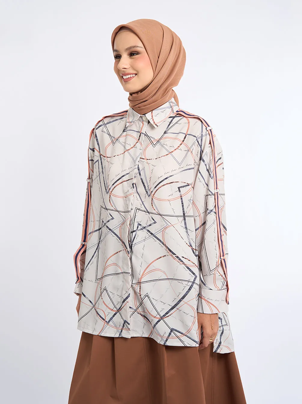 HANIN BELTED SLEEVE TOP COCO