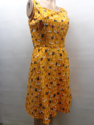 Jack-o-lantern and Kitties Glow in the Dark Skater Dress