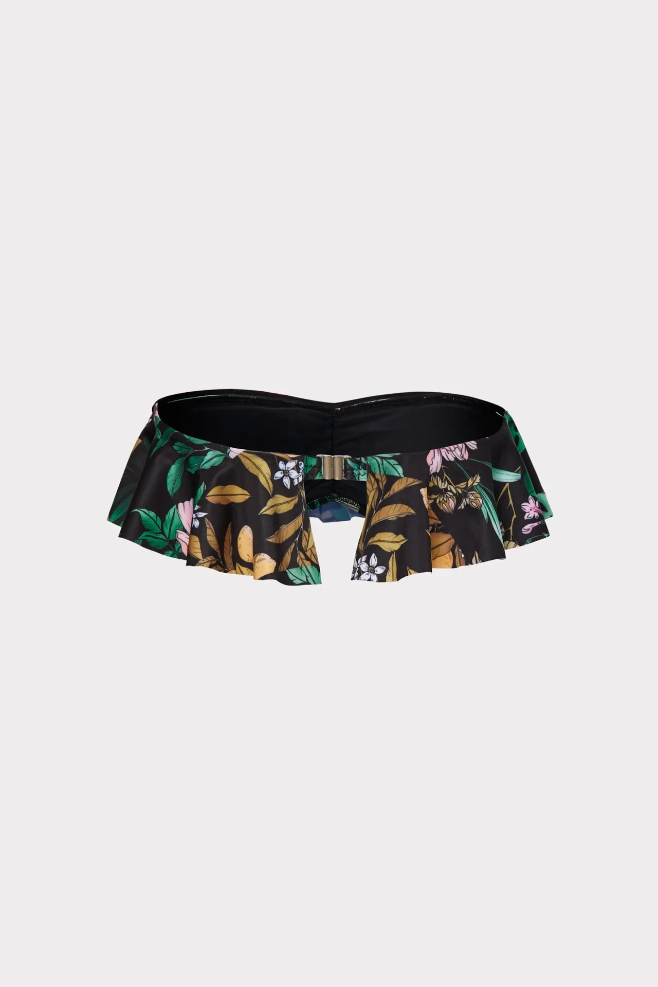 Jungle Tile Michelle Ruffle Bandeau Bikini Top
