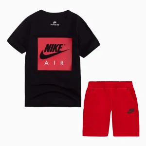 Kid's Nike Tech T Shirt And Shorts Outfit