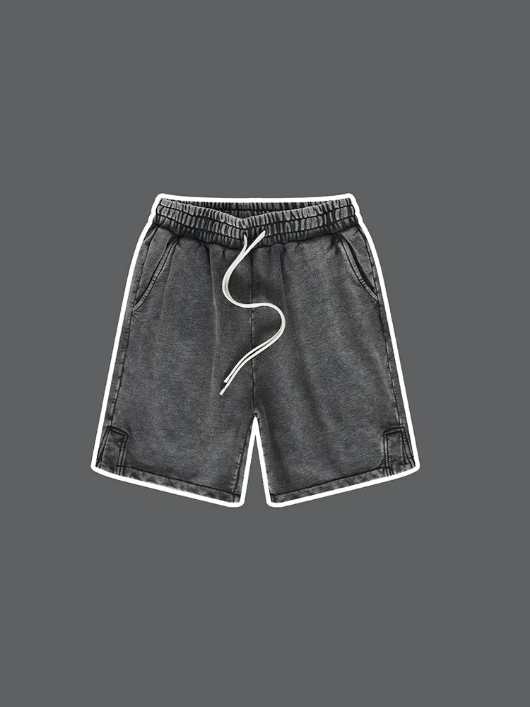 Kids' Vintage Cropped Shorts With Slit Hem