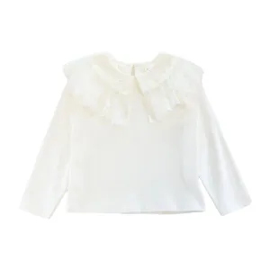 Lace Collar Top - White