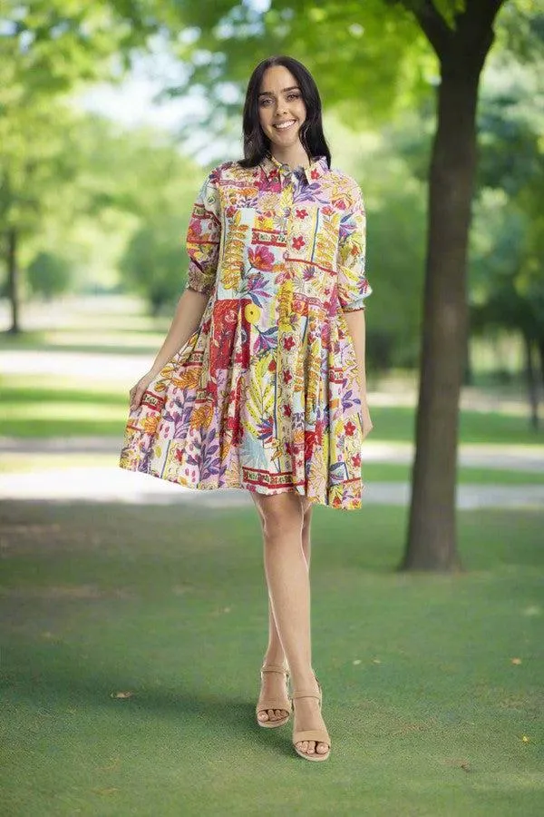 Maitra Buttonthrough dress