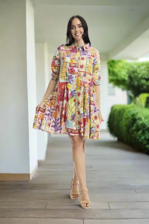Maitra Buttonthrough dress