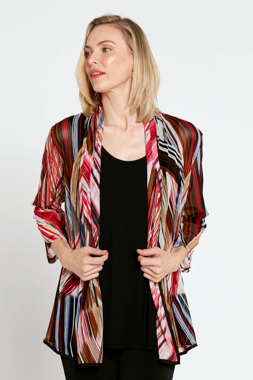 Manhattan Mesh Jacket - Red Black