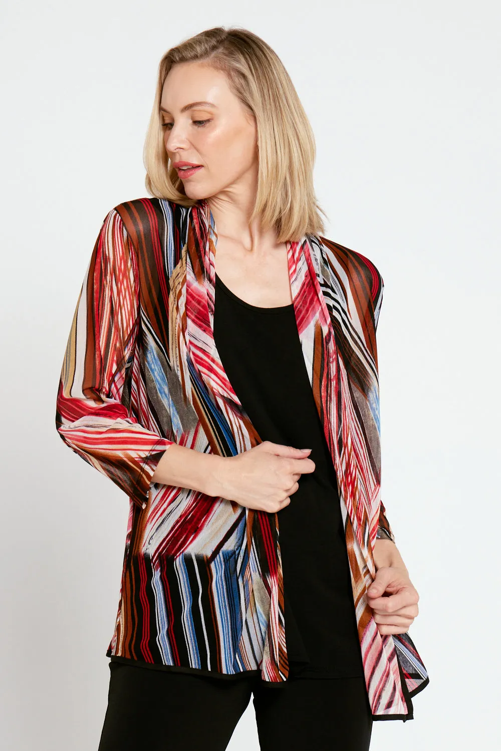 Manhattan Mesh Jacket - Red Black