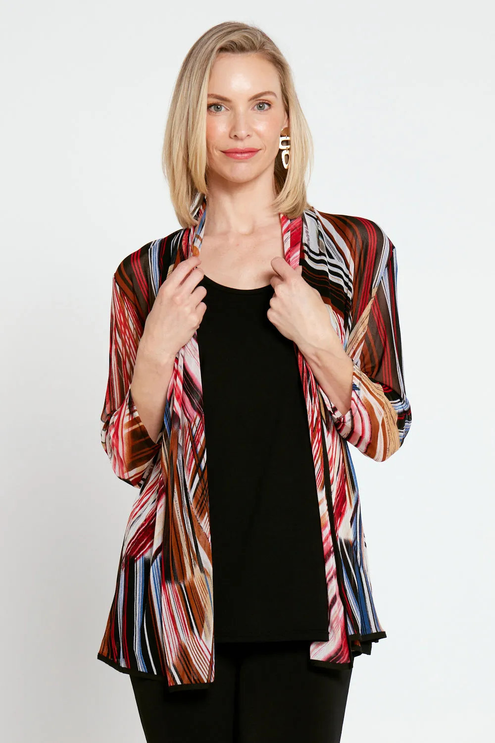 Manhattan Mesh Jacket - Red Black