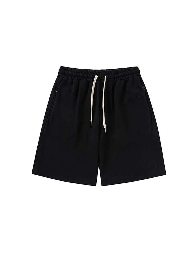 Men'S Cropped Shorts With Zip Pocket