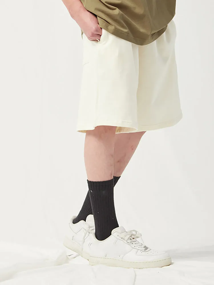 Men'S Cropped Shorts With Zip Pocket
