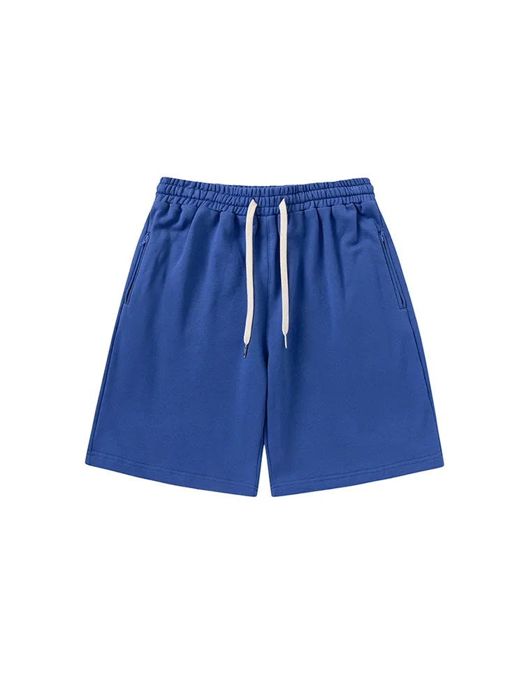Men'S Cropped Shorts With Zip Pocket