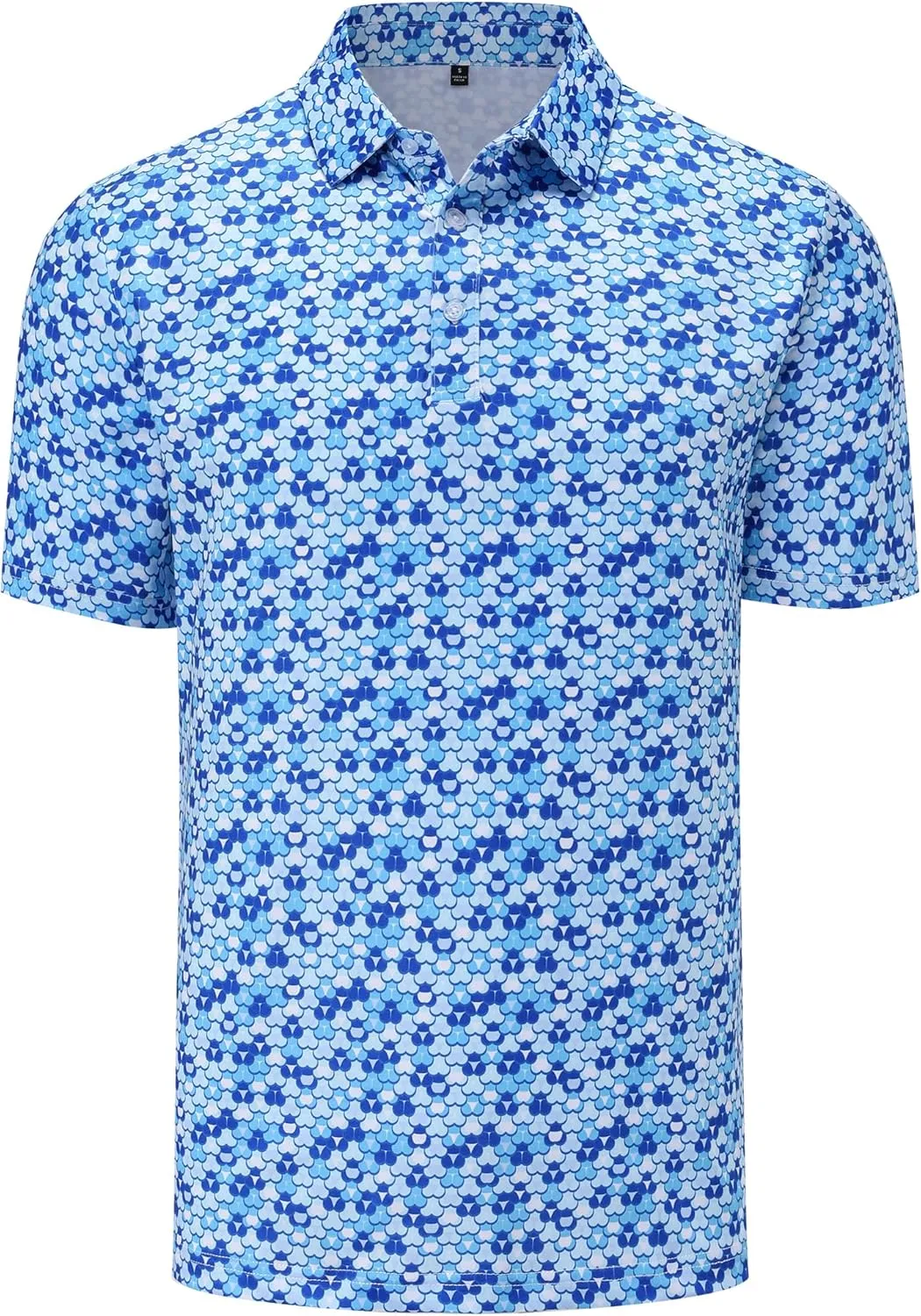 Mens Golf Polo Shirts Short Sleeve Moisture Wicking Dry Fit Performance Casual Funny Golf Polo Shirts for Men