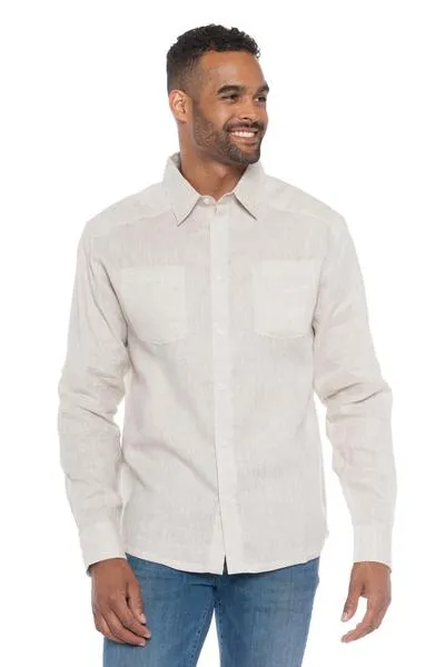 Napali | Men's Long Sleeve Linen Shirt