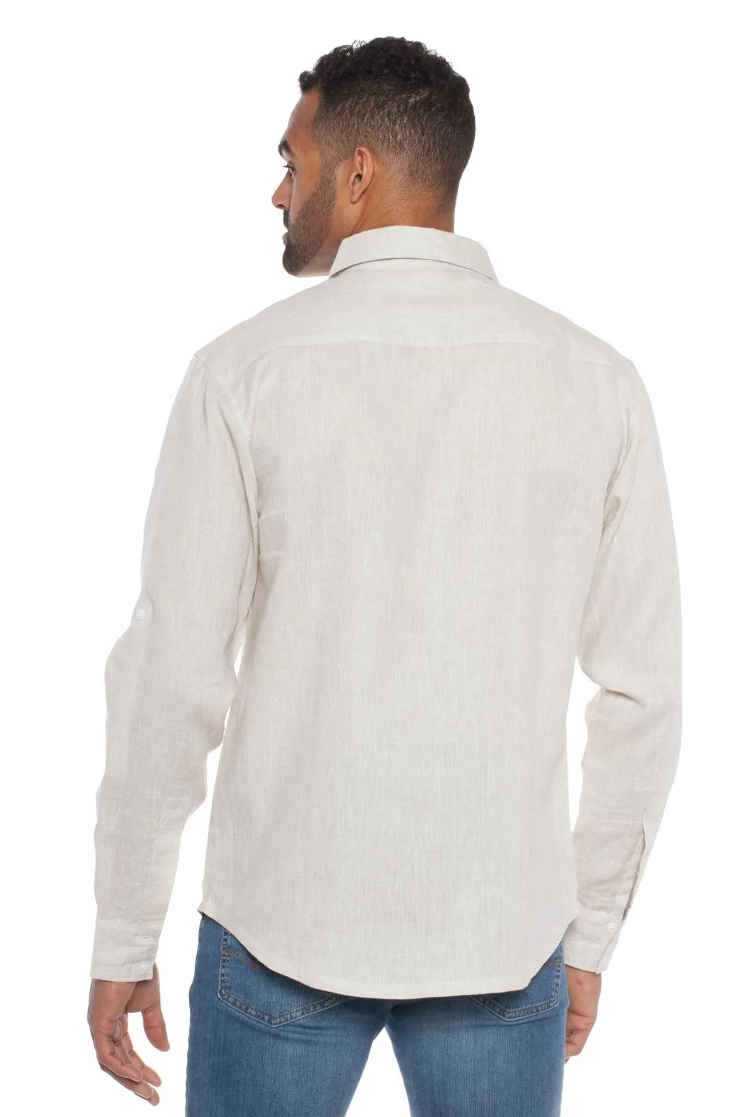 Napali | Men's Long Sleeve Linen Shirt