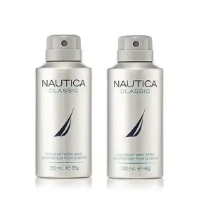 Nautica Classic Deodorant Body Spray for Men (Set of 2 x 150 ml )
